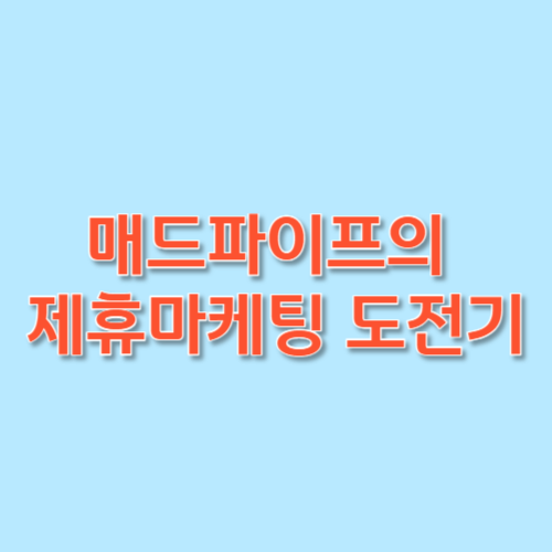 매드파이프의 제휴마케팅 도전기