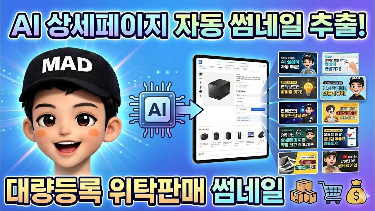 AI 썸네일 자동추출 - AI 썸네일 자동추출 - 대량등록 위탁판매 필수 기능