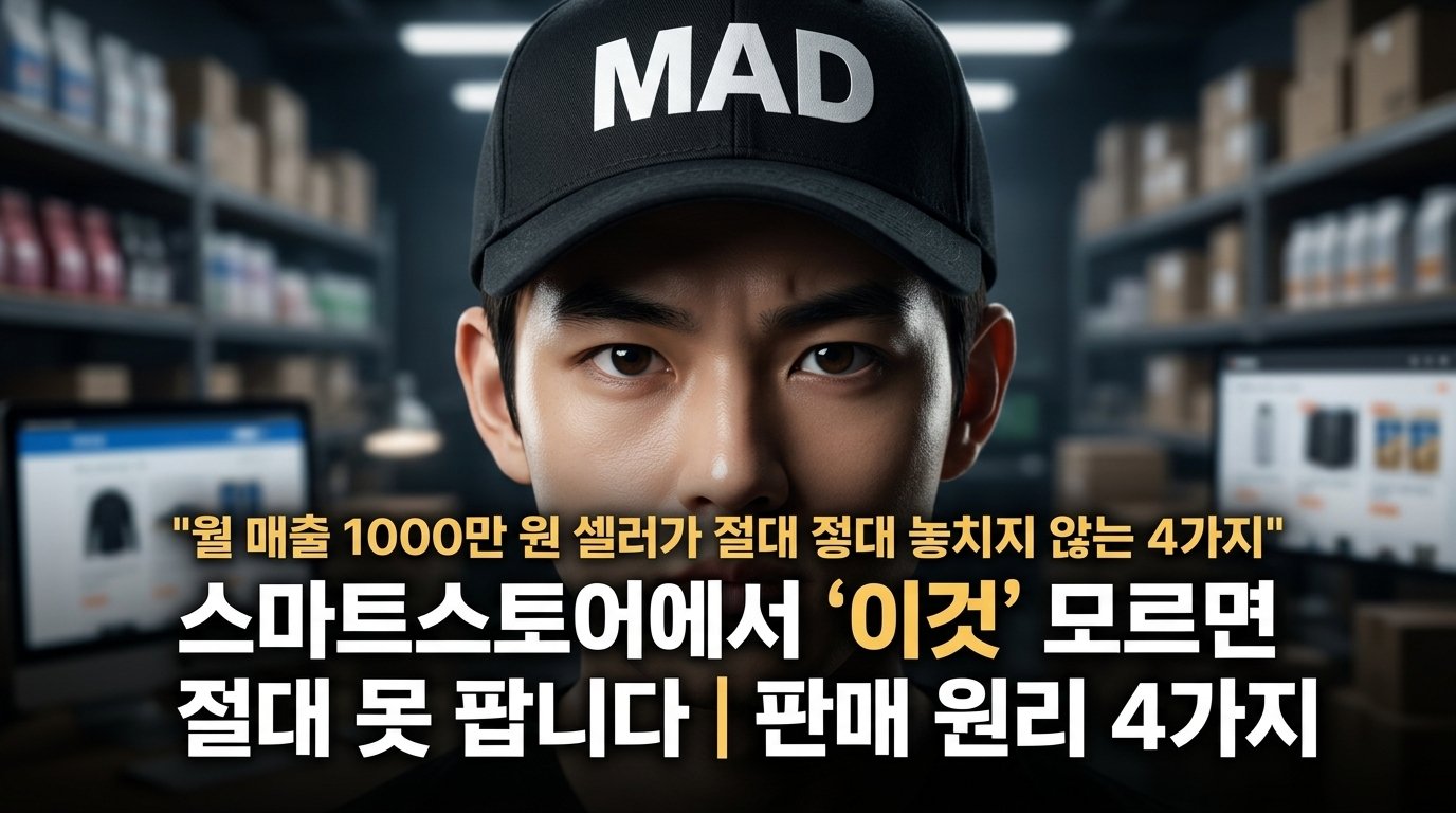 스마트스토어 판매 원리 - 스마트스토어 판매 원리, 월 매출 1000만 원 만드는 4가지 성공 요소